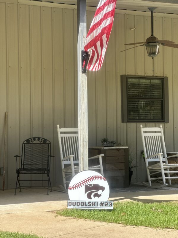 Customized Baseball Yard Sign